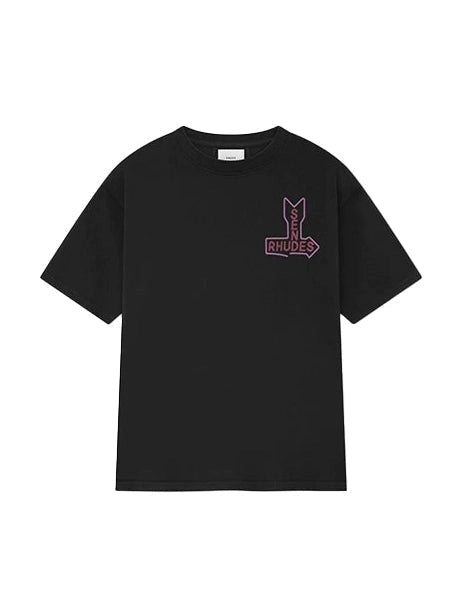 RHUDE SEND RHUDES BLACK TEE RHUDE The Hype Company