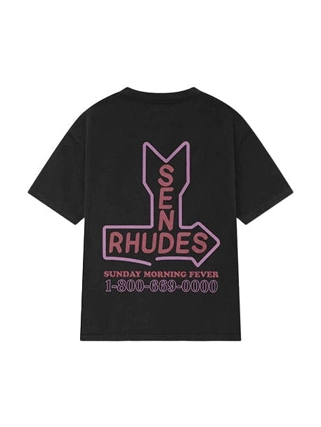 RHUDE SEND RHUDES BLACK TEE RHUDE The Hype Company
