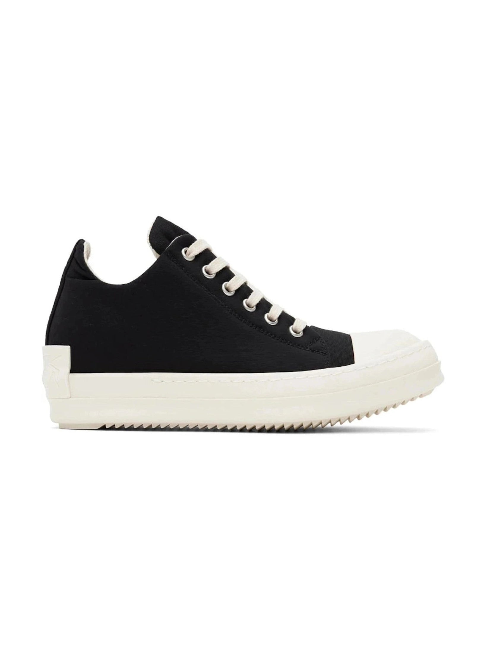 RICK OWENS RAMONES LOW DRKSHDW BLACK SNEAKERS