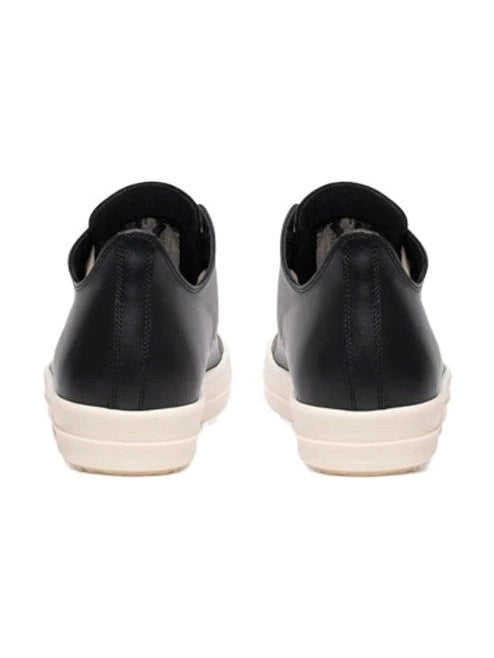 RICK OWENS RAMONES LOW LEATHER BLACK SNEAKERS RICK OWENS The Hype Company