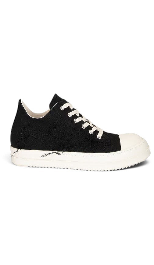 RICK OWENS RAMONES LOW SLASH DISTRESSED
