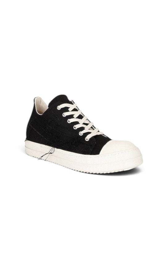 RICK OWENS RAMONES LOW SLASH DISTRESSED