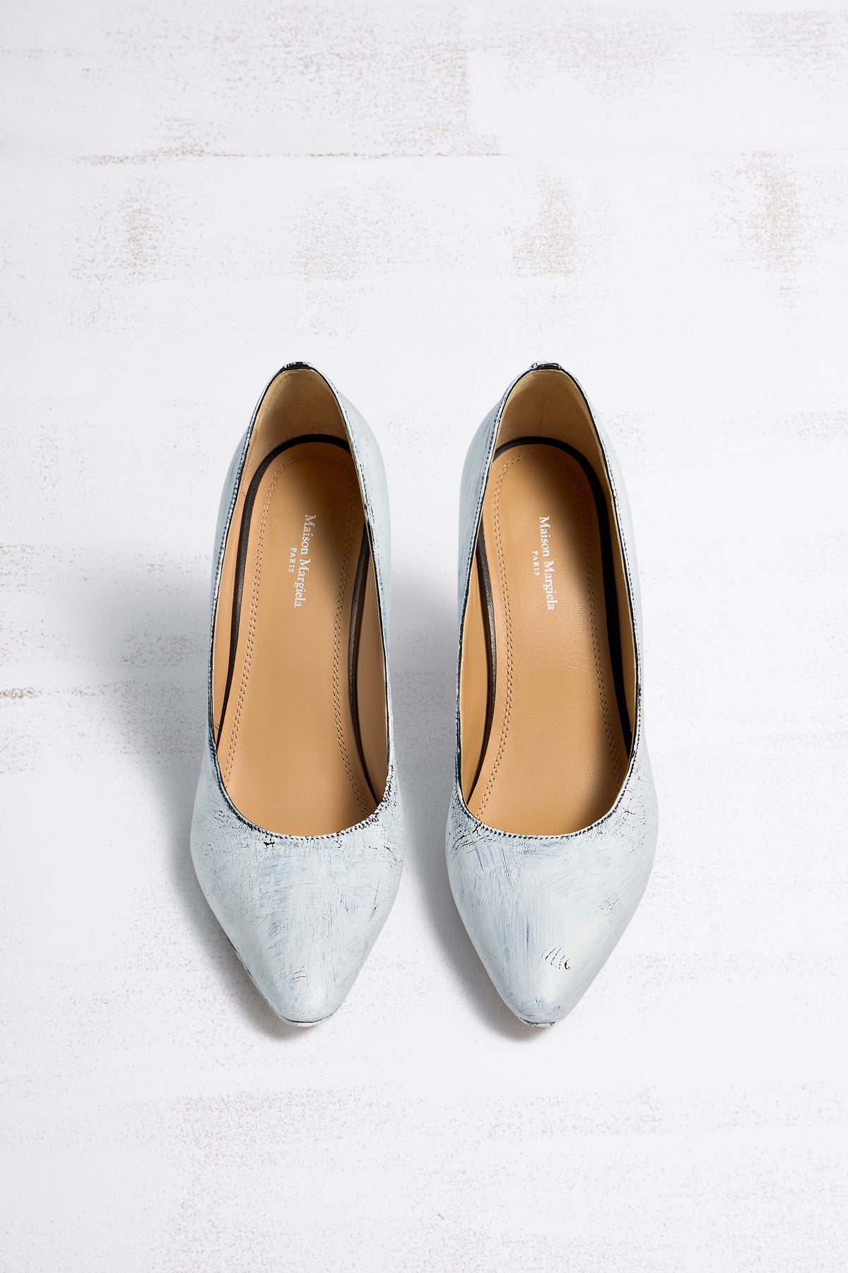 MAISON MARGIELA HEEL-LESS PUMPS BIANCHETTO BLACK AND WHITE — vista 5