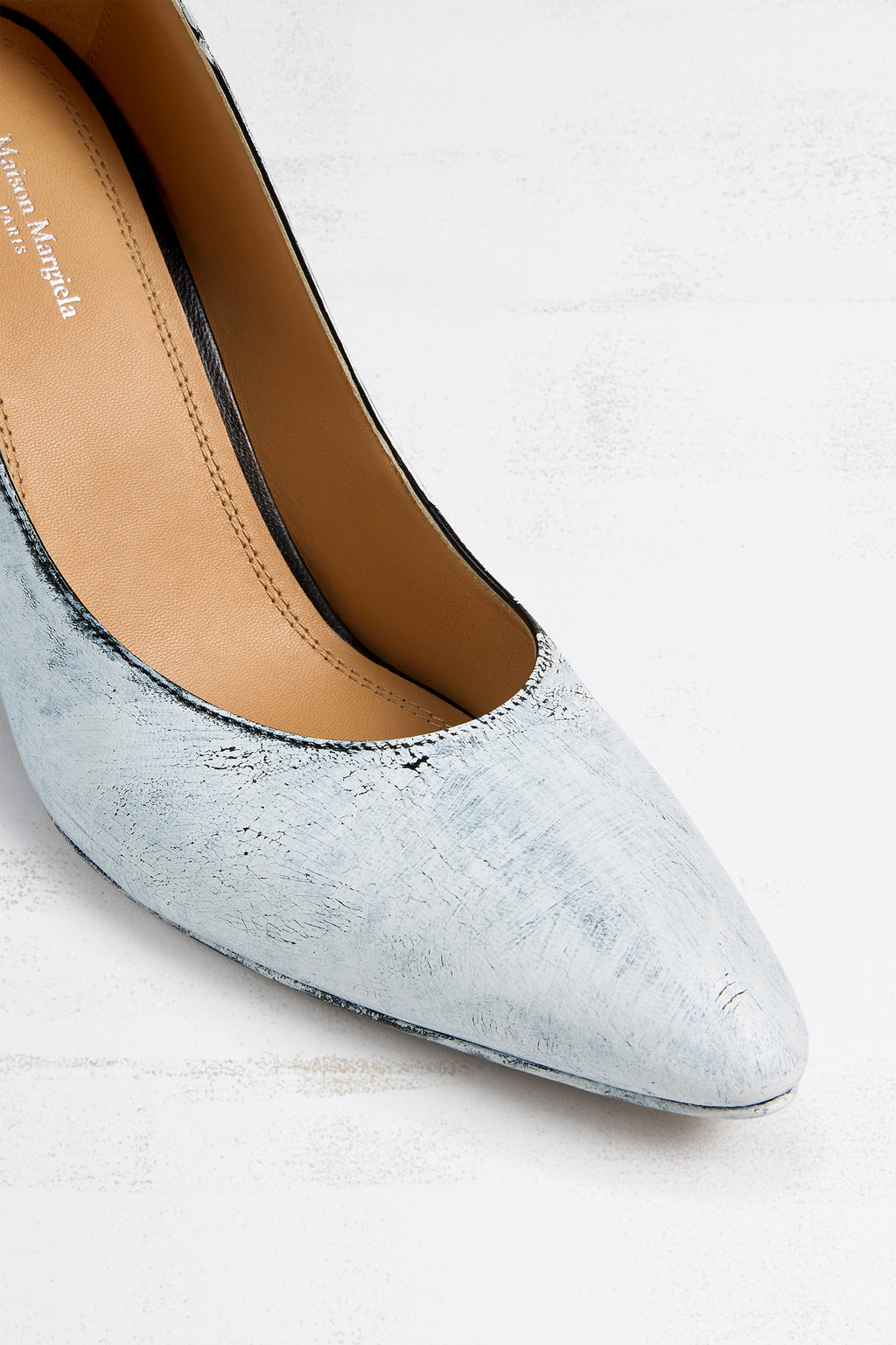 MAISON MARGIELA HEEL-LESS PUMPS BIANCHETTO BLACK AND WHITE — vista 4