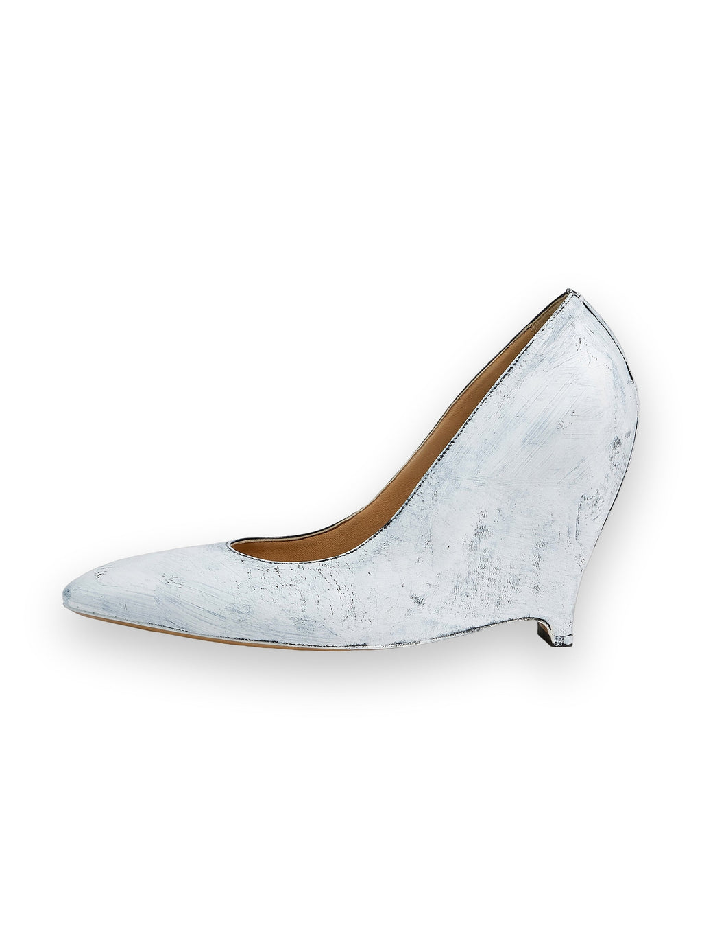 MAISON MARGIELA HEEL-LESS PUMPS BIANCHETTO BLACK AND WHITE