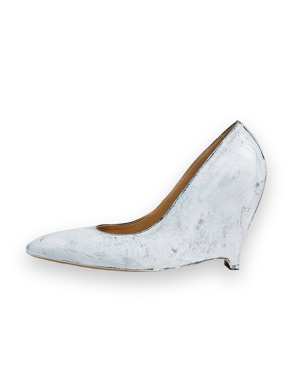 MAISON MARGIELA HEEL-LESS PUMPS BIANCHETTO BLACK AND WHITE