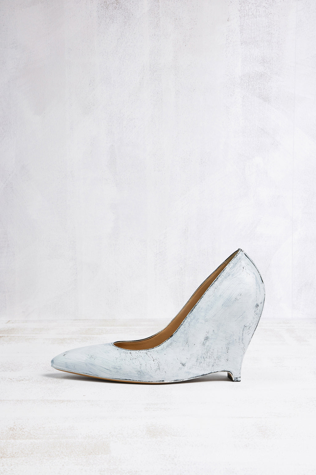 MAISON MARGIELA HEEL-LESS PUMPS BIANCHETTO BLACK AND WHITE — vista 8