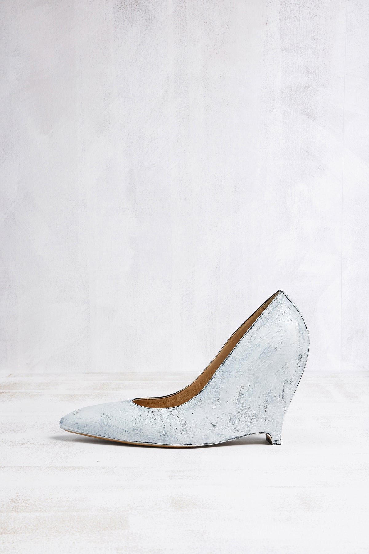 MAISON MARGIELA HEEL-LESS PUMPS BIANCHETTO BLACK AND WHITE — vista 8