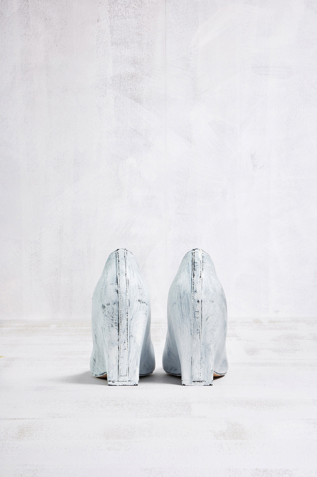MAISON MARGIELA HEEL-LESS PUMPS BIANCHETTO BLACK AND WHITE — vista 6