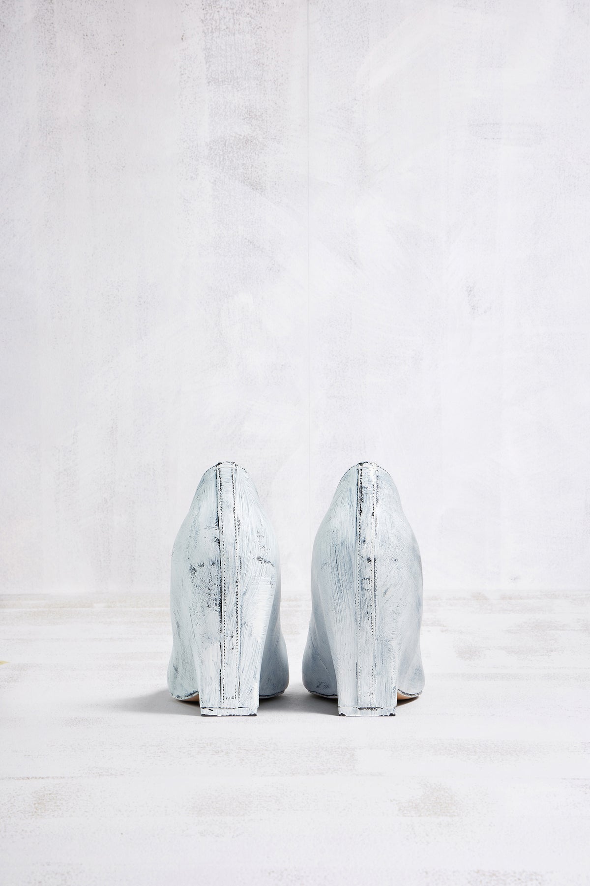 MAISON MARGIELA HEEL-LESS PUMPS BIANCHETTO BLACK AND WHITE — vista 6