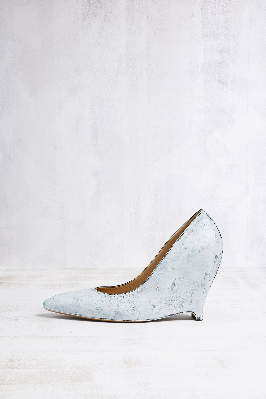 MAISON MARGIELA HEEL-LESS PUMPS BIANCHETTO BLACK AND WHITE — vista 7