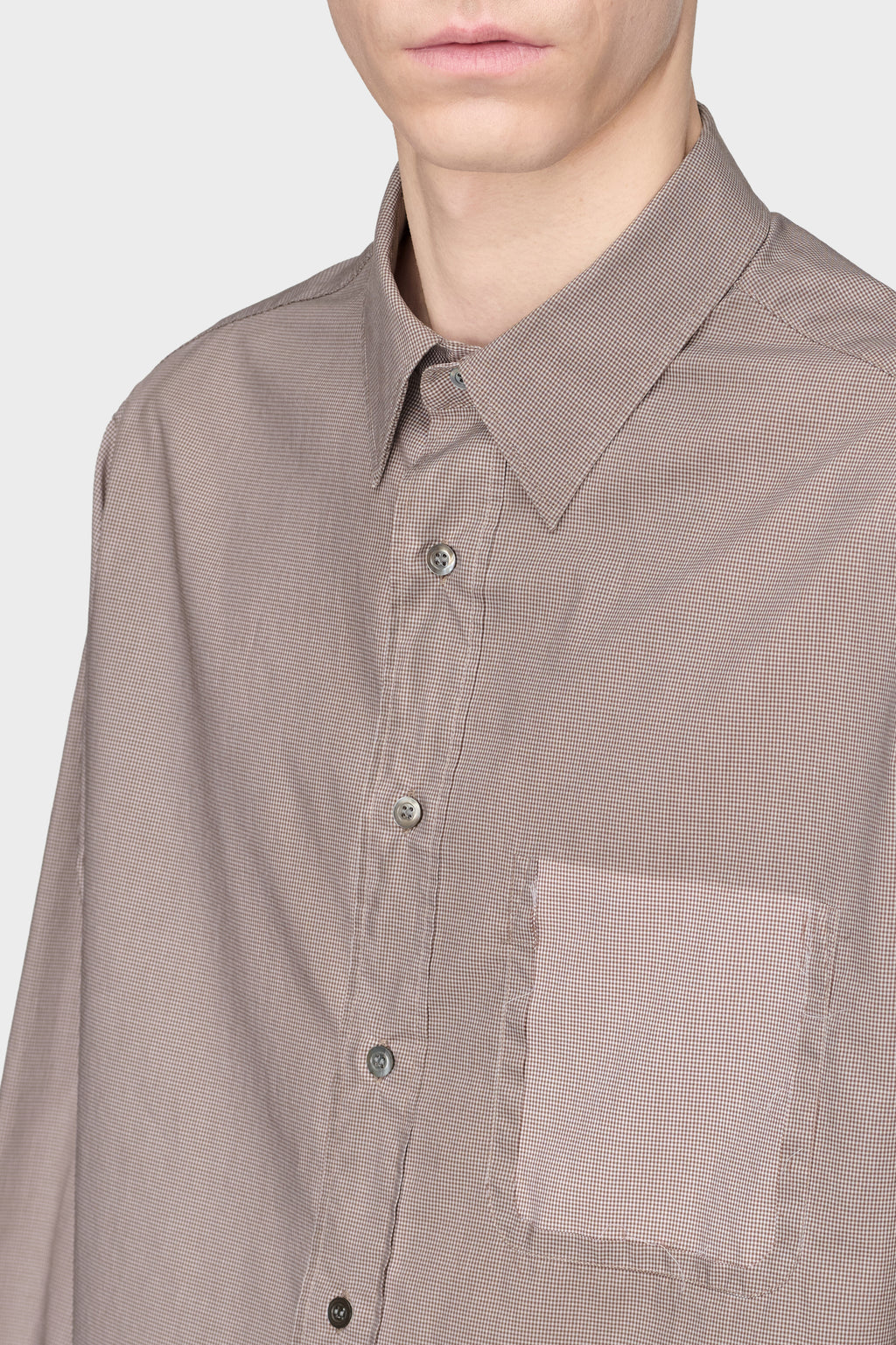 MAISON MARGIELA LONG-SLEEVE COTTON SHIRT NATURAL — vista 5