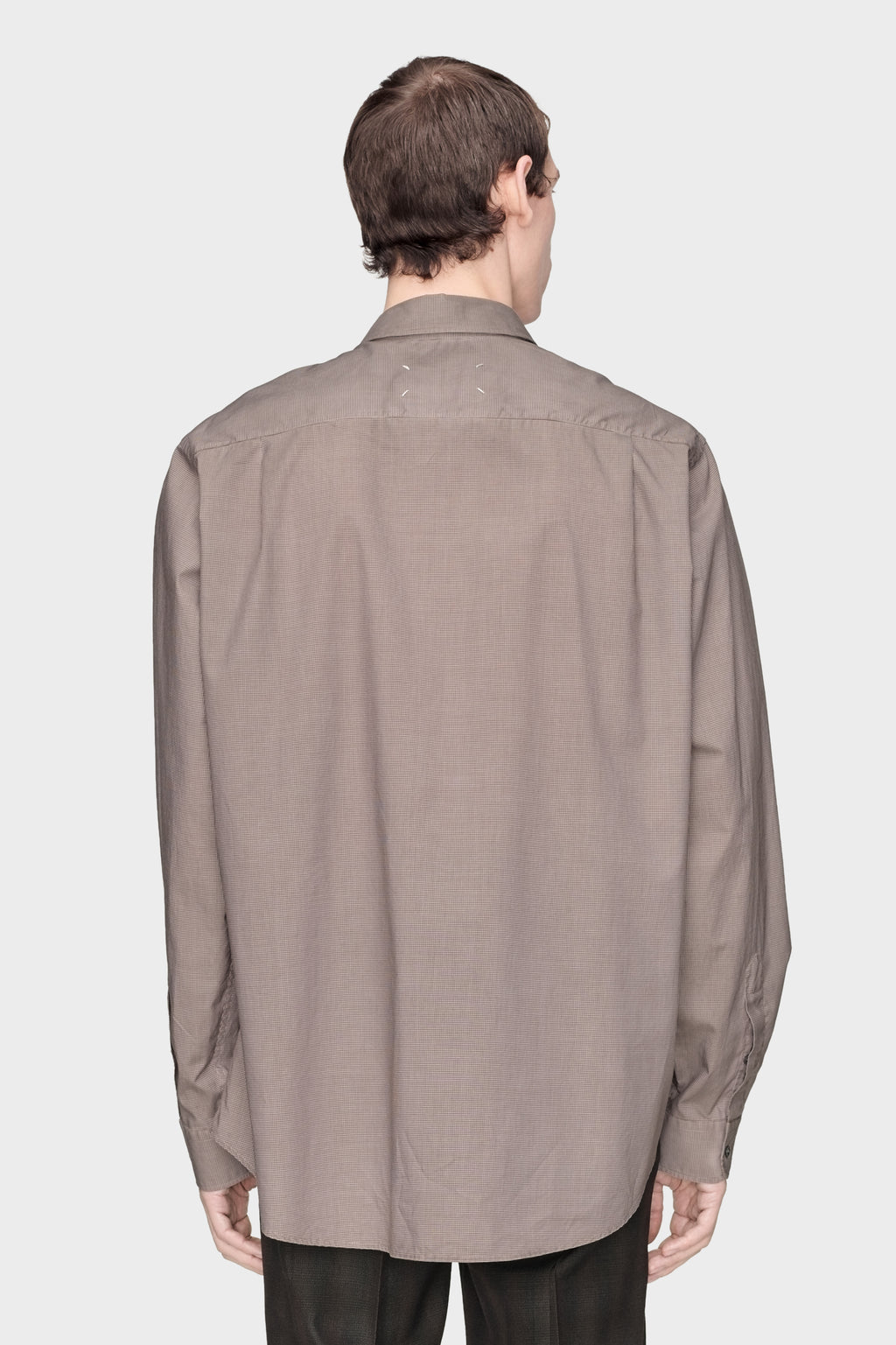 MAISON MARGIELA LONG-SLEEVE COTTON SHIRT NATURAL — vista 4