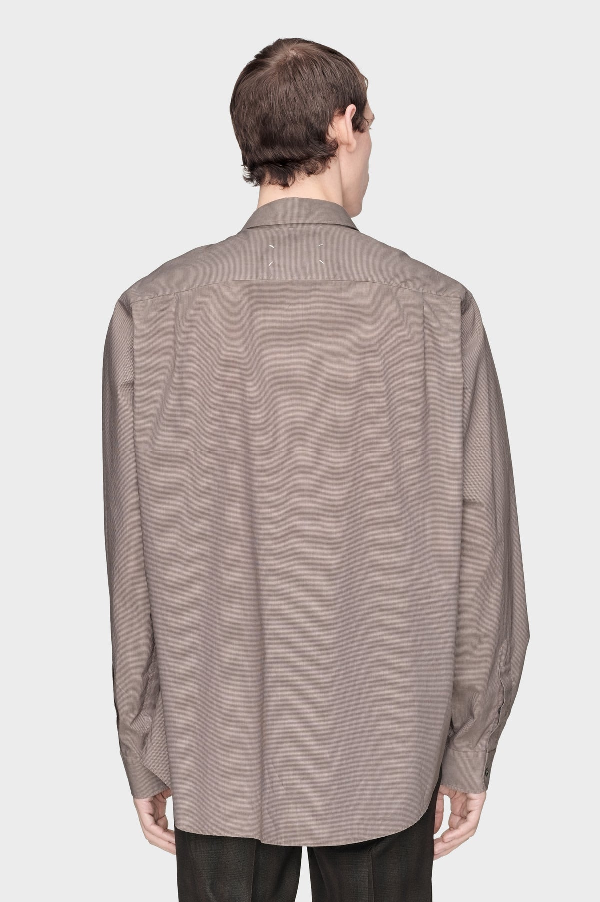 MAISON MARGIELA LONG-SLEEVE COTTON SHIRT NATURAL — vista 4