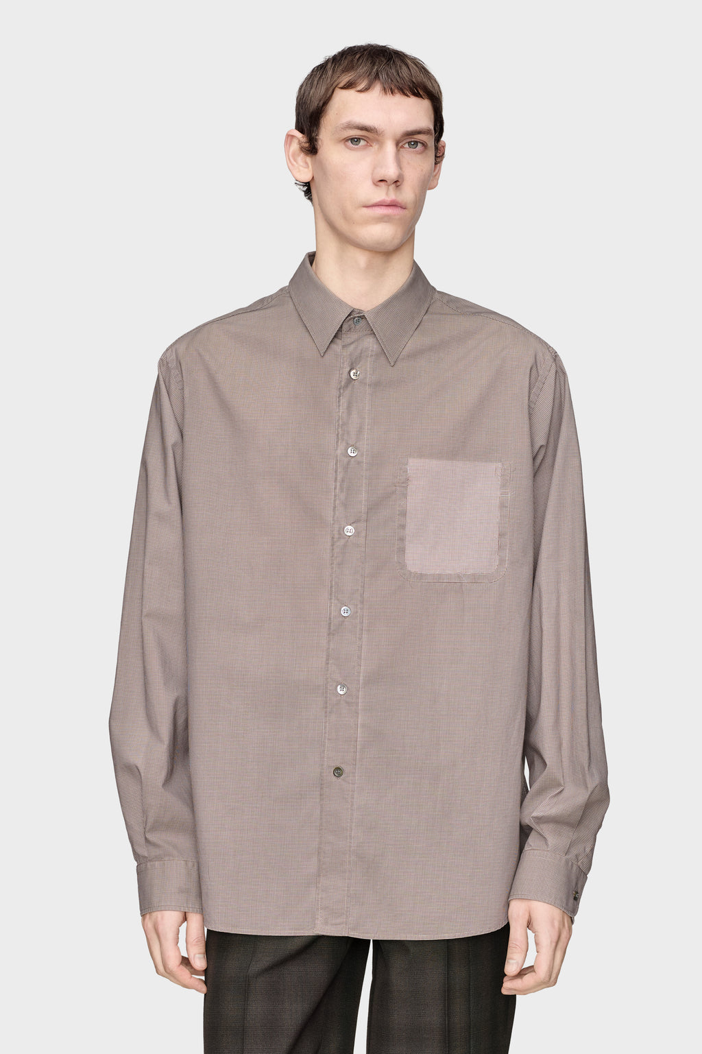MAISON MARGIELA LONG-SLEEVE COTTON SHIRT NATURAL — vista 2