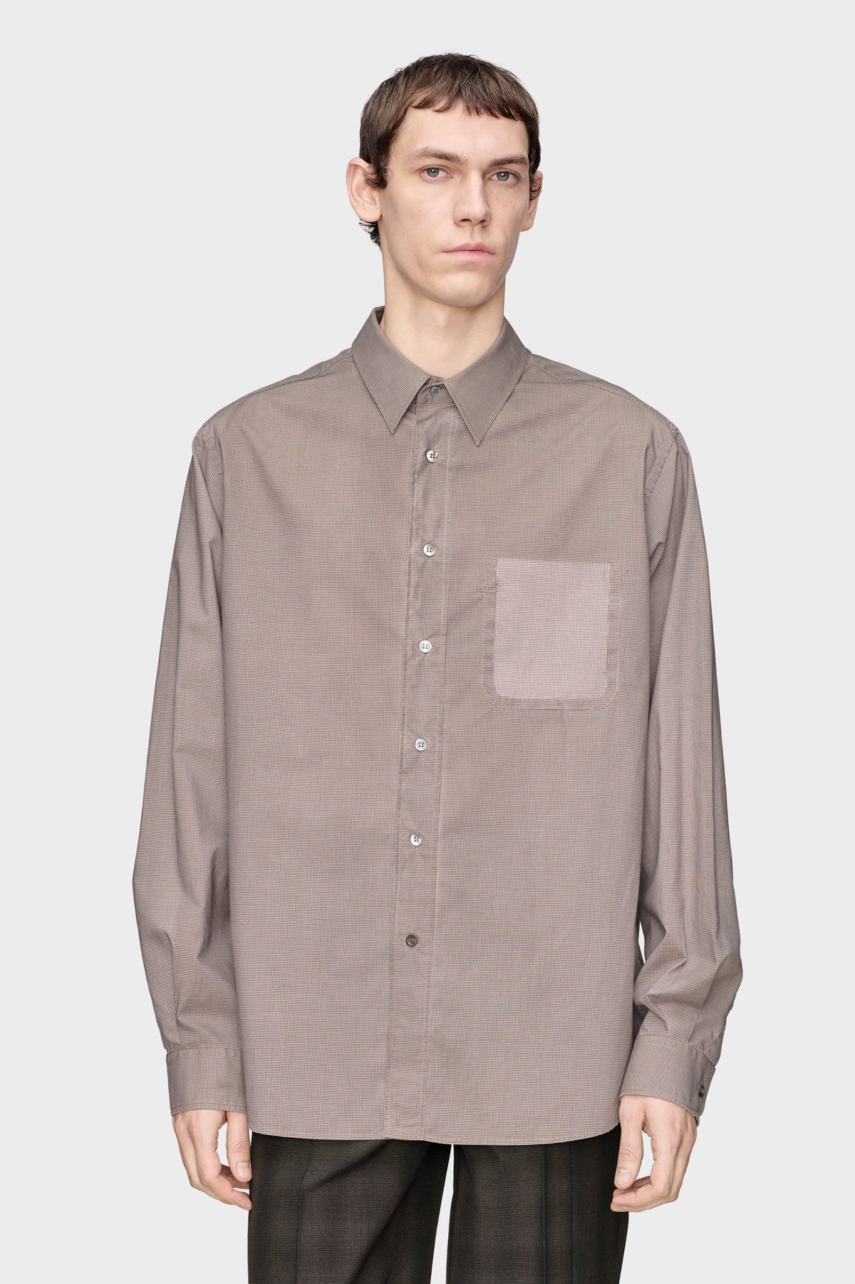 MAISON MARGIELA LONG-SLEEVE COTTON SHIRT NATURAL — vista 2