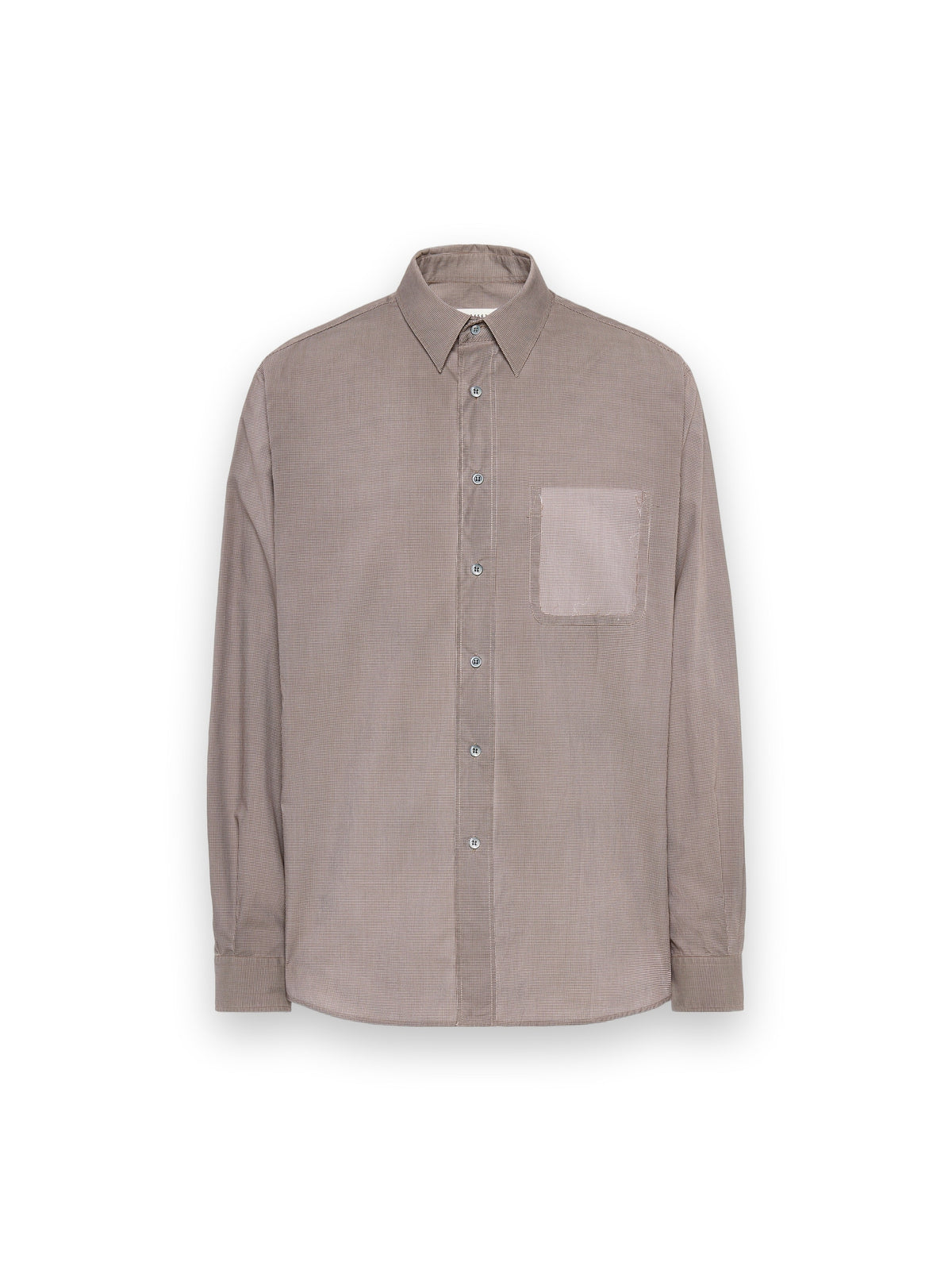 MAISON MARGIELA LONG-SLEEVE COTTON SHIRT NATURAL