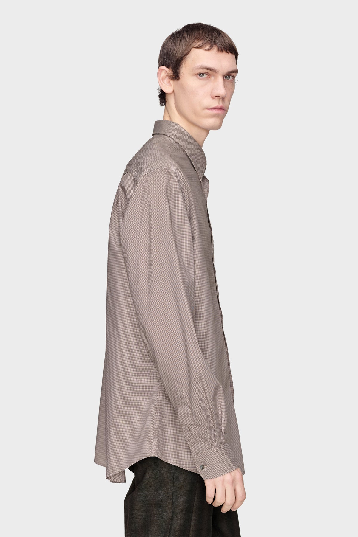 MAISON MARGIELA LONG-SLEEVE COTTON SHIRT NATURAL — vista 3