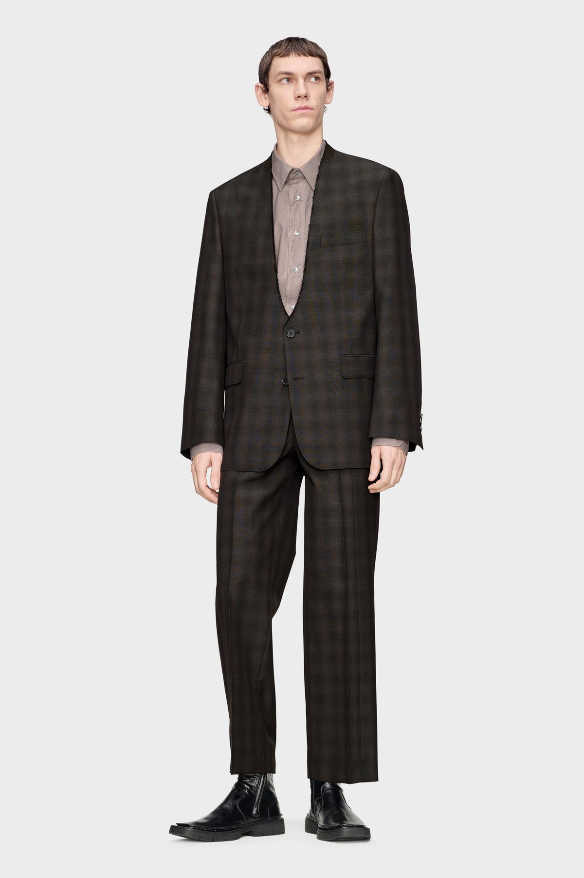 MAISON MARGIELA LONG-SLEEVE COTTON SHIRT NATURAL — vista 6