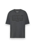 MAISON MARGIELA EMBROIDERED LOGO T-SHIRT BLACK