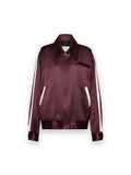 MAISON MARGIELA SATIN BOMBER JACKET BORDEAUX