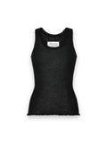 MAISON MARGIELA TWISTED KNIT TANK TOP BLACK