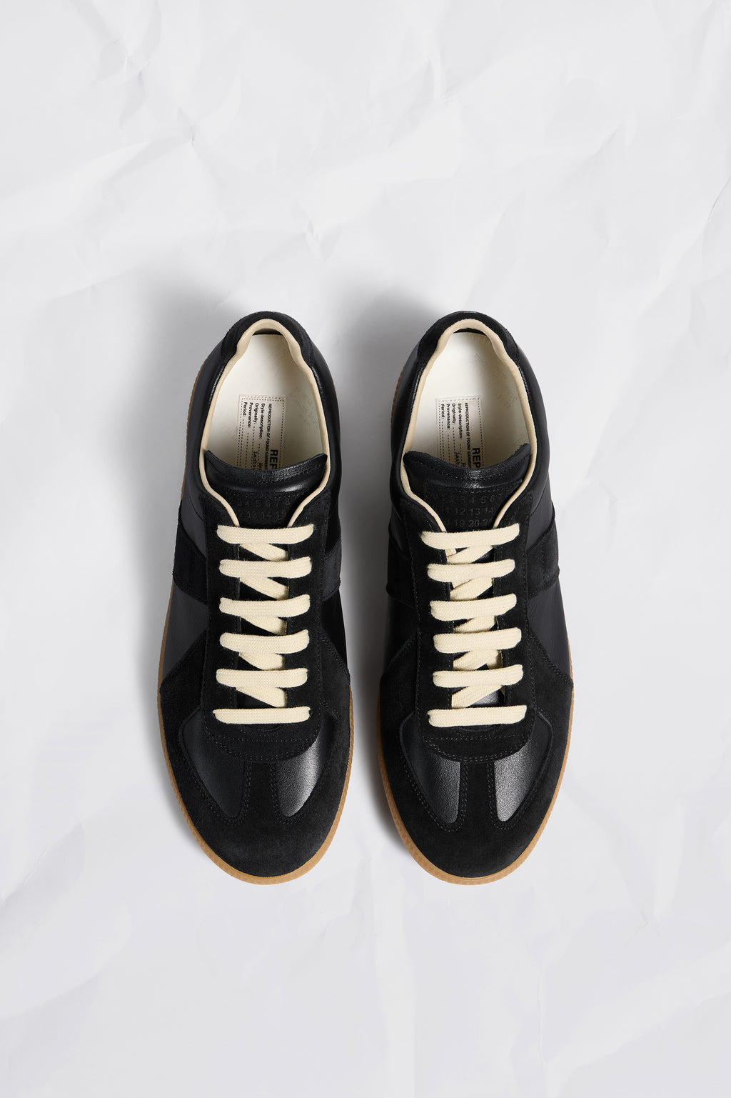 MAISON MARGIELA REPLICA SNEAKERS BLACK — vista 4