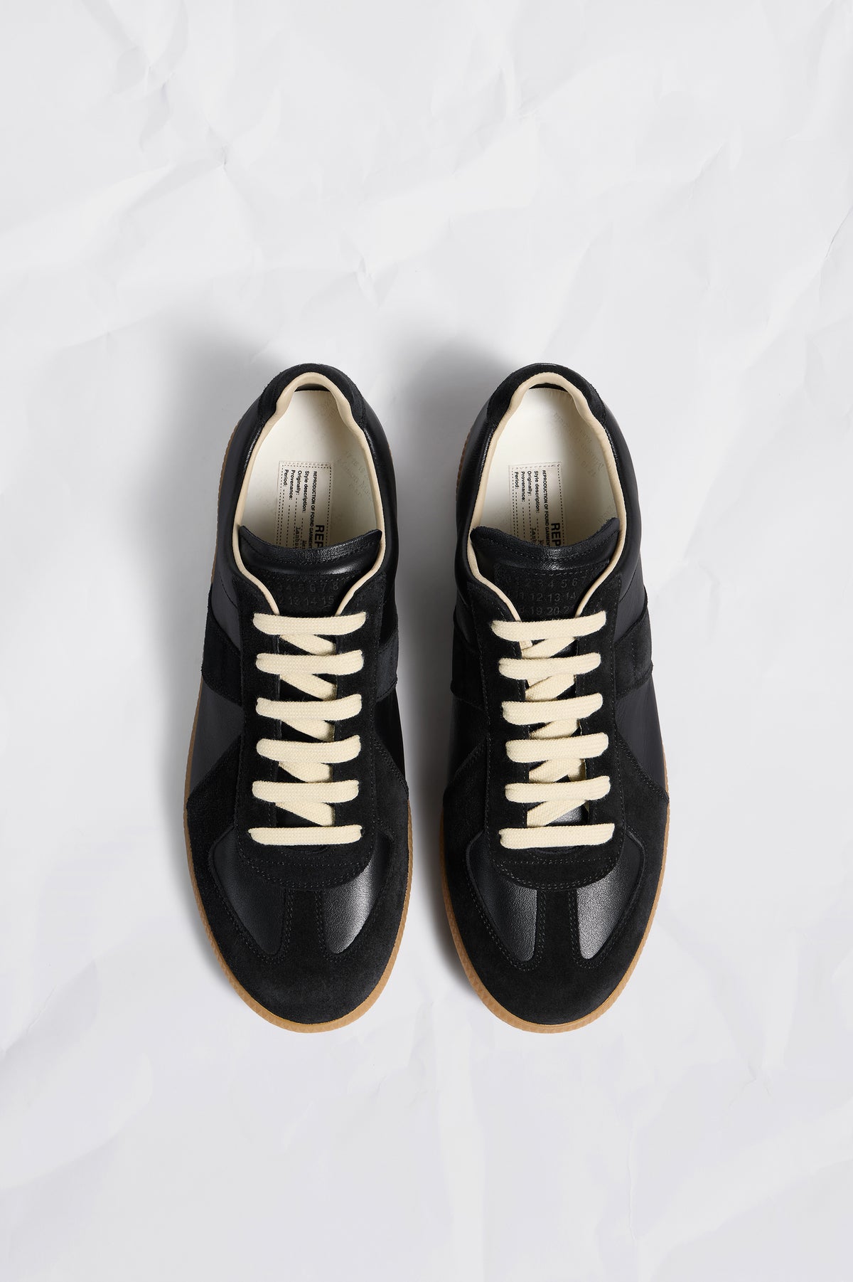 MAISON MARGIELA REPLICA SNEAKERS BLACK — vista 4