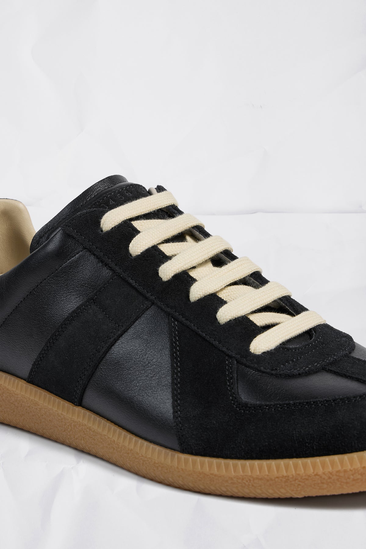 MAISON MARGIELA REPLICA SNEAKERS BLACK — vista 3