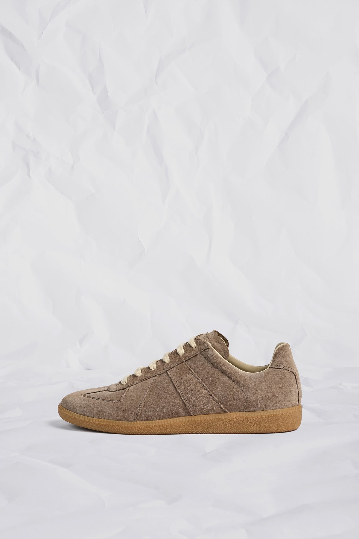 MAISON MARGIELA REPLICA SNEAKERS SUEDE TAUPE — vista 8