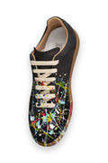 MAISON MARGIELA PAINT REPLICA SNEAKERS BLACK