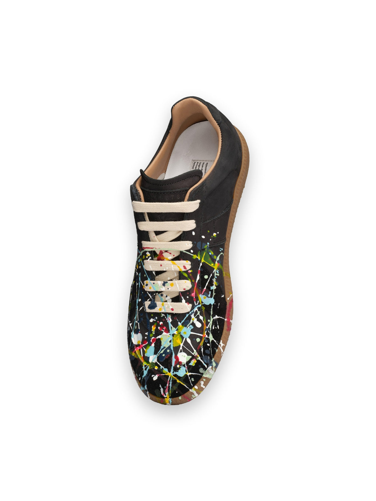 MAISON MARGIELA PAINT REPLICA SNEAKERS BLACK