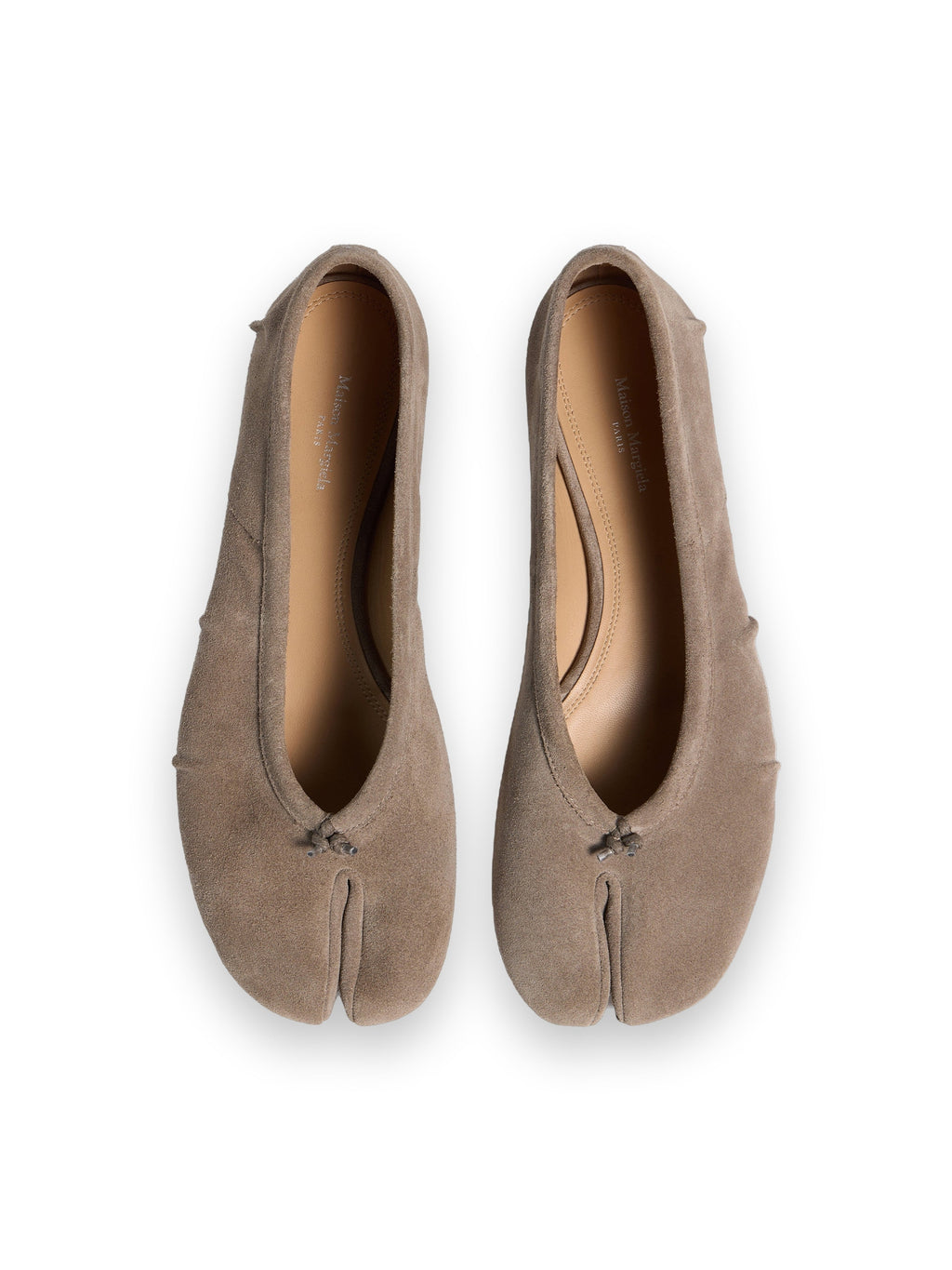 MAISON MARGIELA TABI BALLERINA SUEDE TAUPE