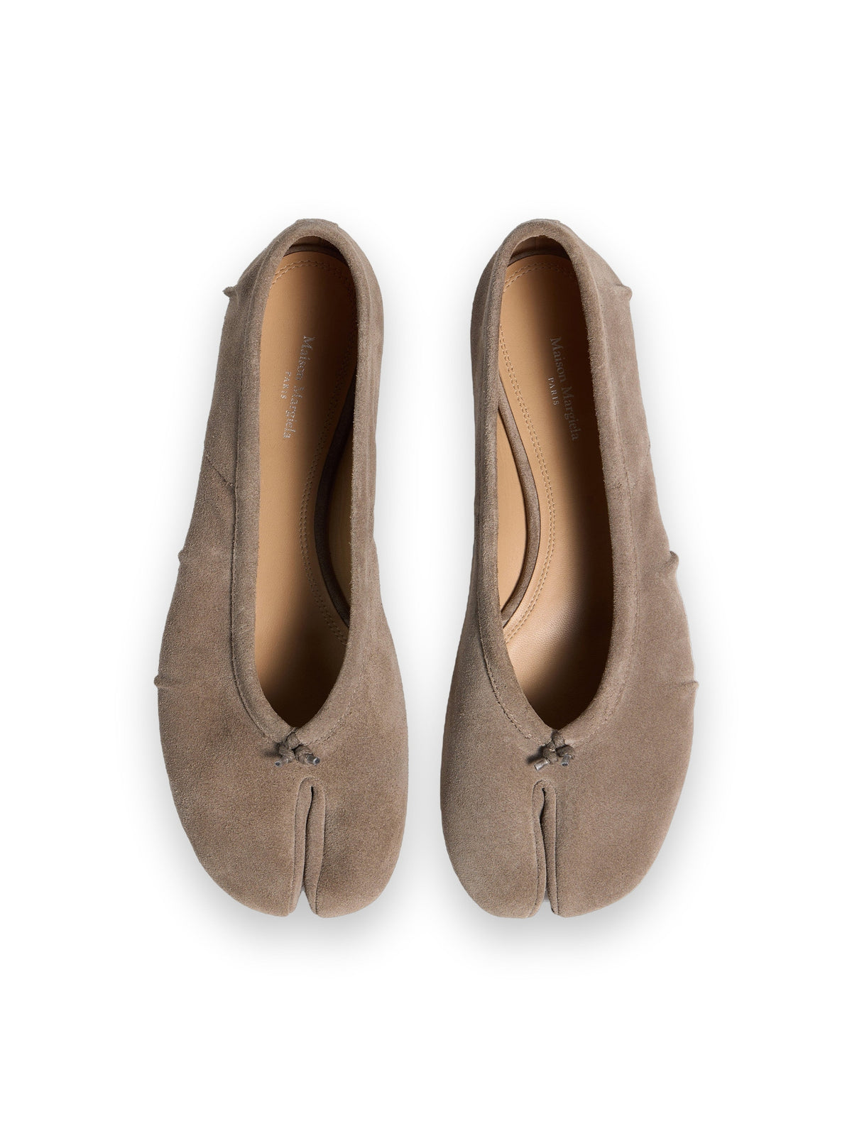 MAISON MARGIELA TABI BALLERINA SUEDE TAUPE