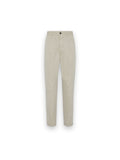 DSQUARED2 ONE PLEAT COTTON PANT LIGHT BEIGE