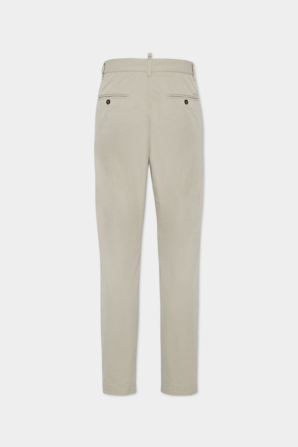 DSQUARED2 ONE PLEAT COTTON PANT LIGHT BEIGE — vista 2