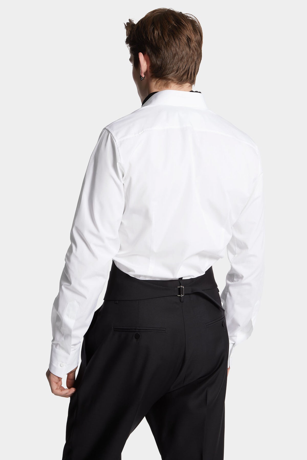DSQUARED2 EASY SLIM MINI DEAN COLLAR SHIRT WHITE — vista 4