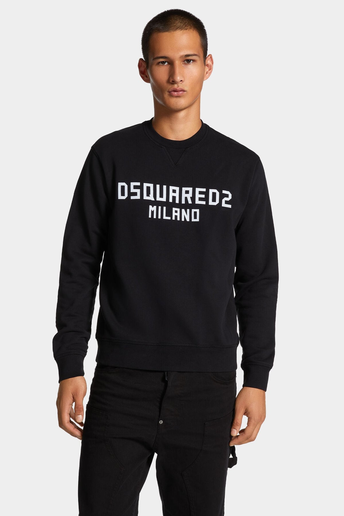 DSQUARED2 COOL FIT DSQUARED2 MILANO SWEATSHIRT BLACK — vista 3