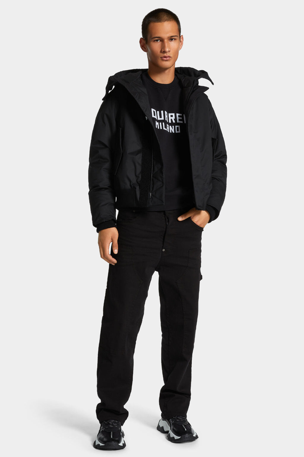 DSQUARED2 COOL FIT DSQUARED2 MILANO SWEATSHIRT BLACK — vista 5