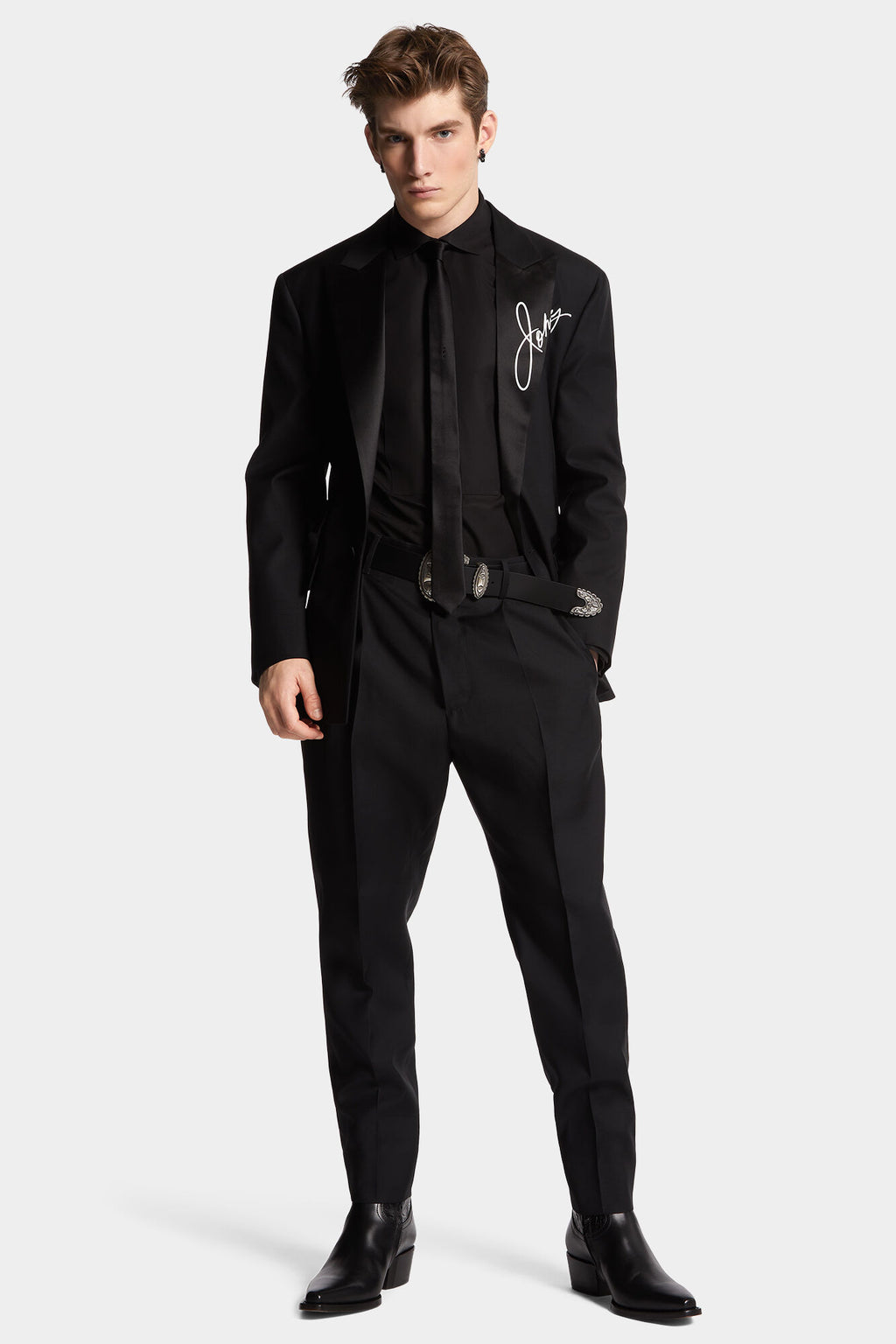 DSQUARED2 GRANITE CIGARETTE PANT BLACK — vista 3