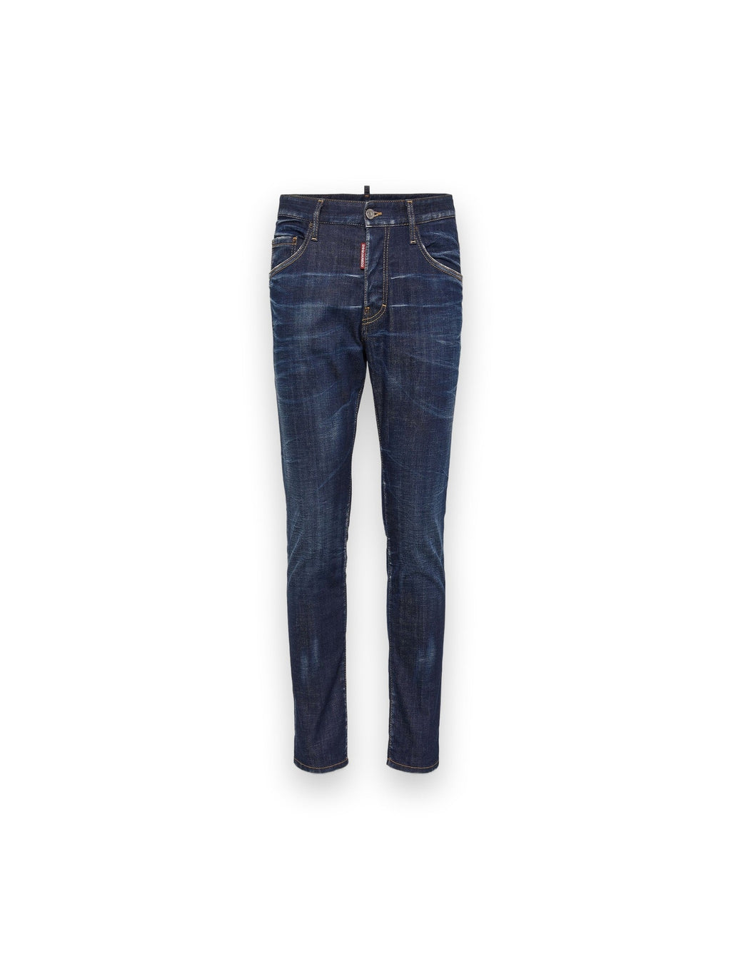 DSQUARED2 DARK CLEAN WASH SKATER JEANS BLUE