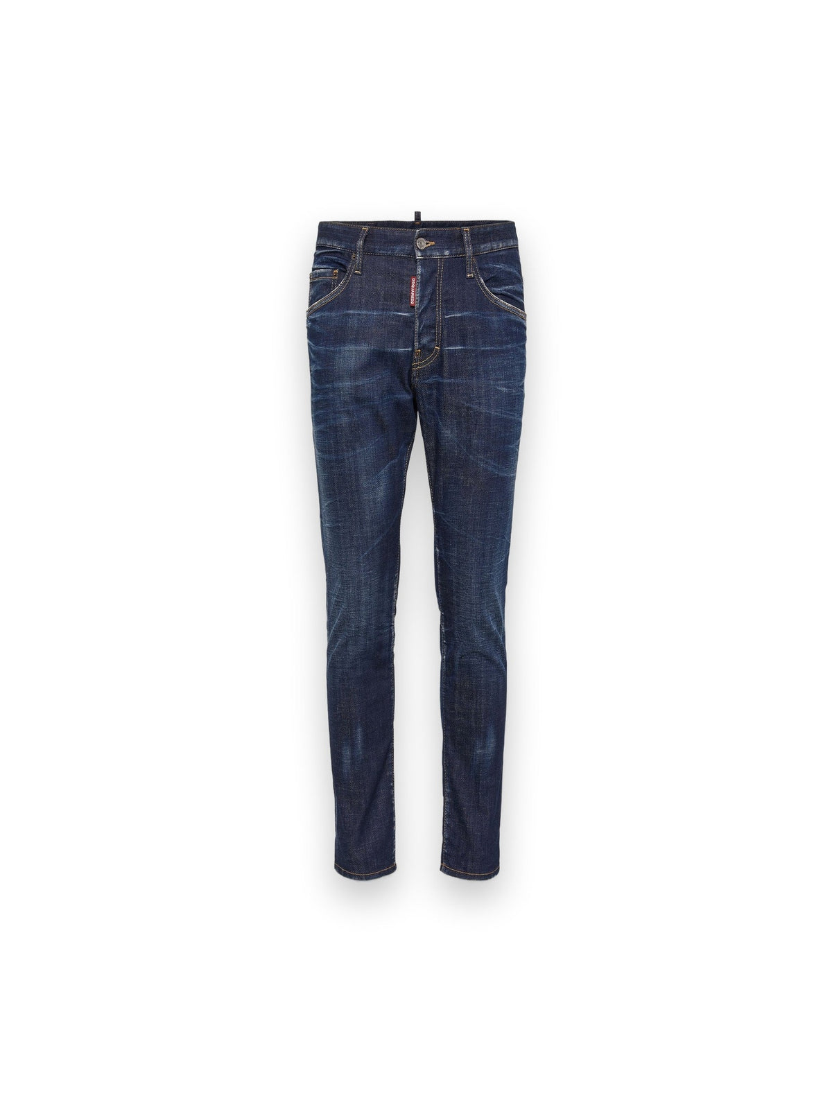 DSQUARED2 DARK CLEAN WASH SKATER JEANS BLUE
