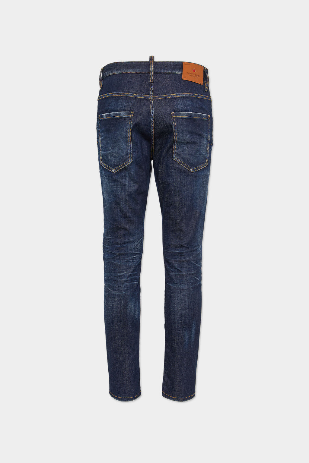 DSQUARED2 DARK CLEAN WASH SKATER JEANS BLUE — vista 2