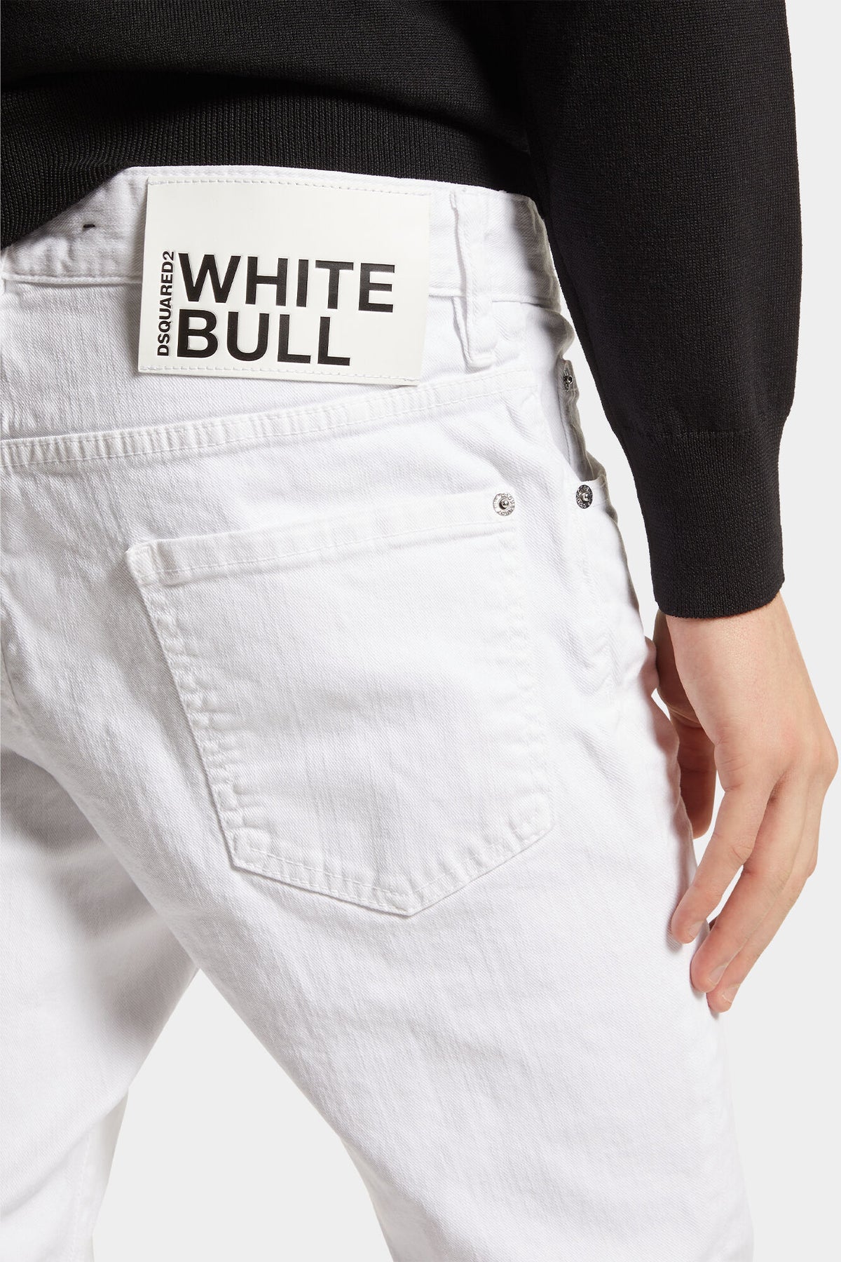 DSQUARED2 WHITE BULL COOL GUY JEANS — vista 6