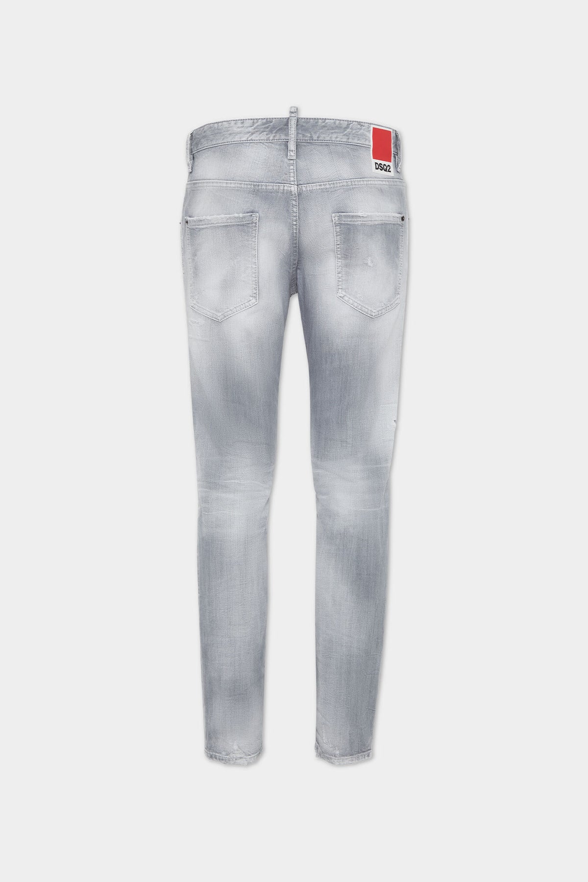 DSQUARED2 BRUSHED GREY WASH SKATER JEANS — vista 2
