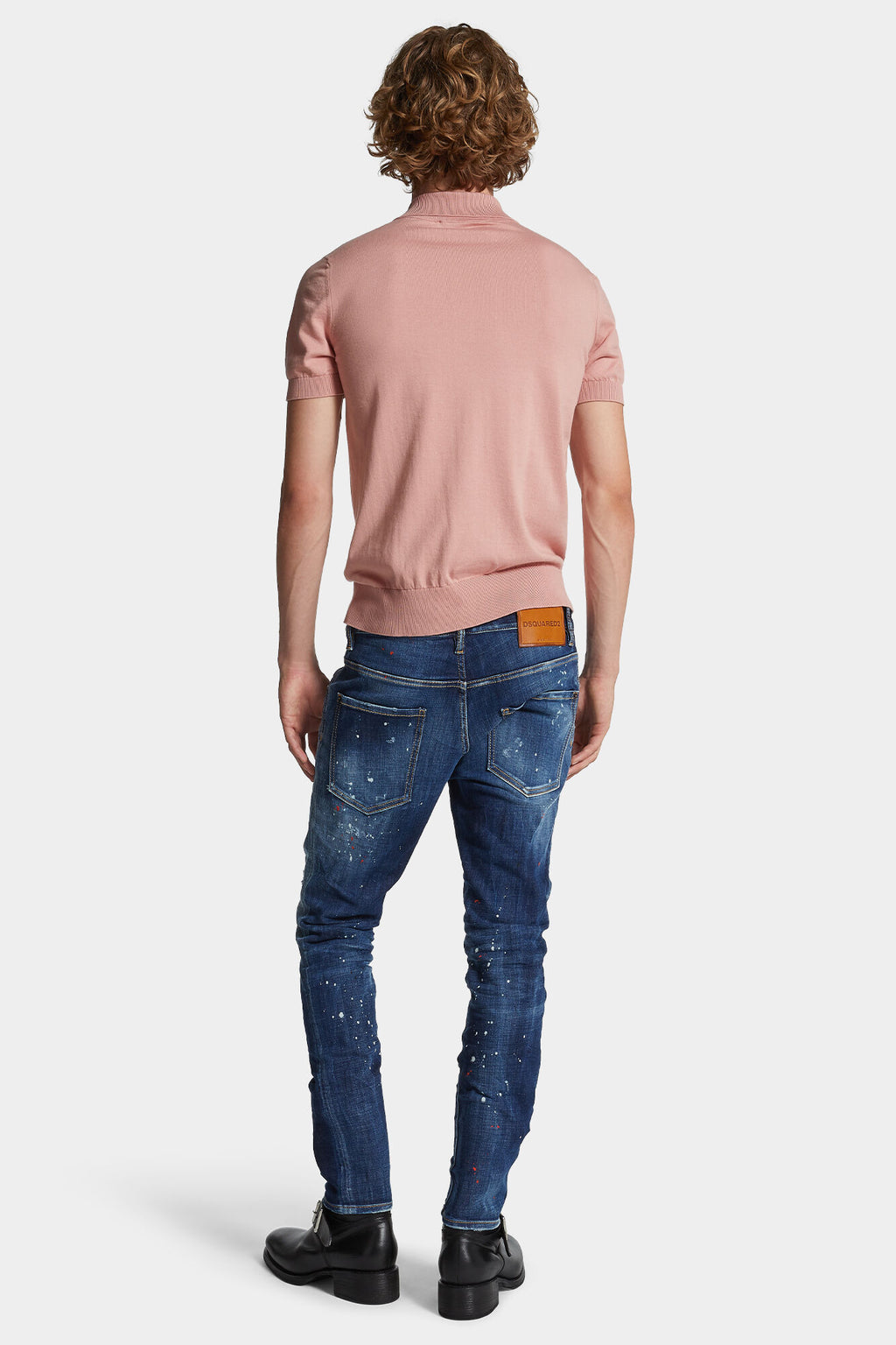 DSQUARED2 MEDIUM EASY WASH SKATER JEANS BLUE — vista 4
