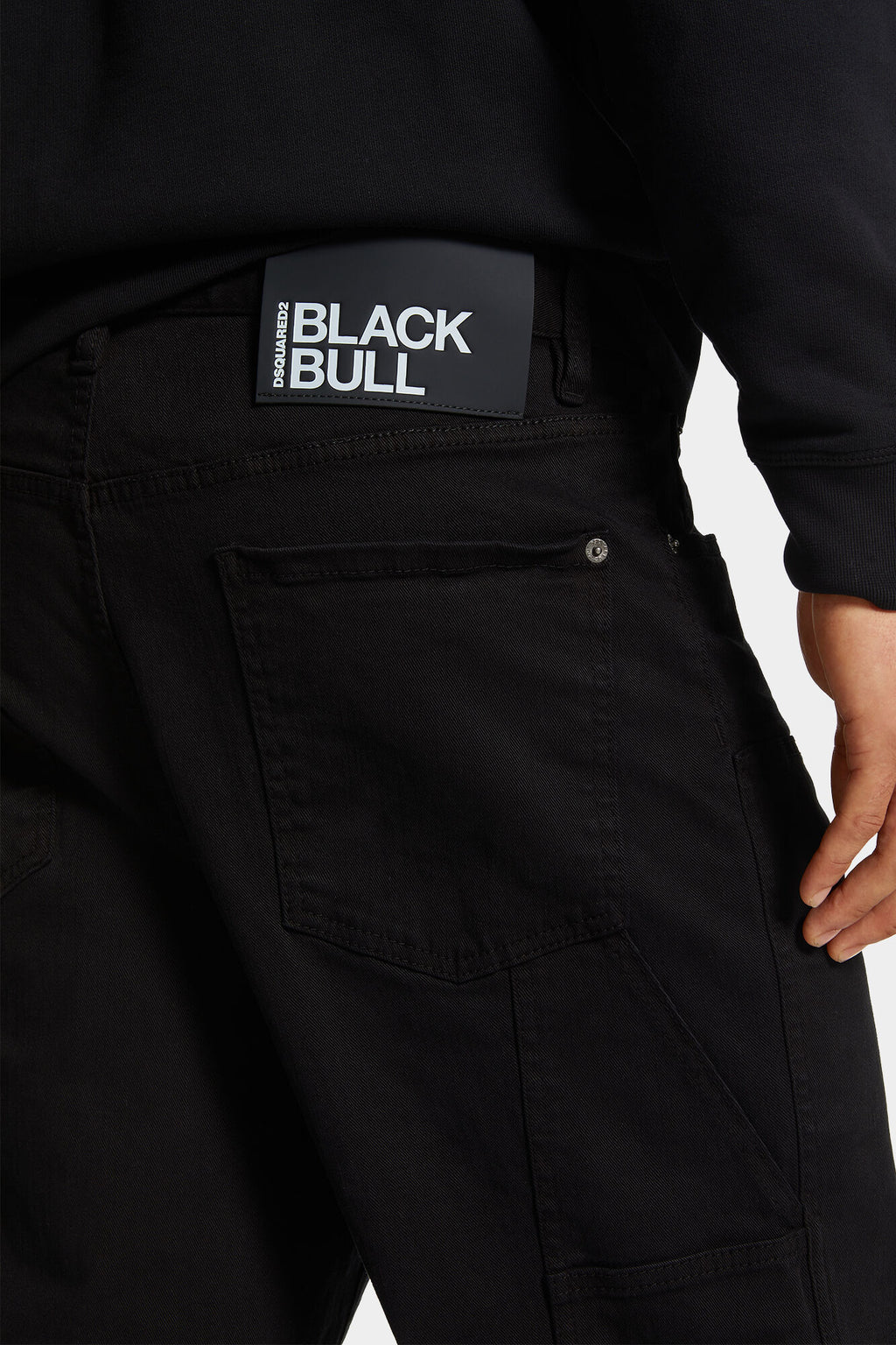 DSQUARED2 BLACK BULL LOOSE CARPENTER JEANS — vista 6