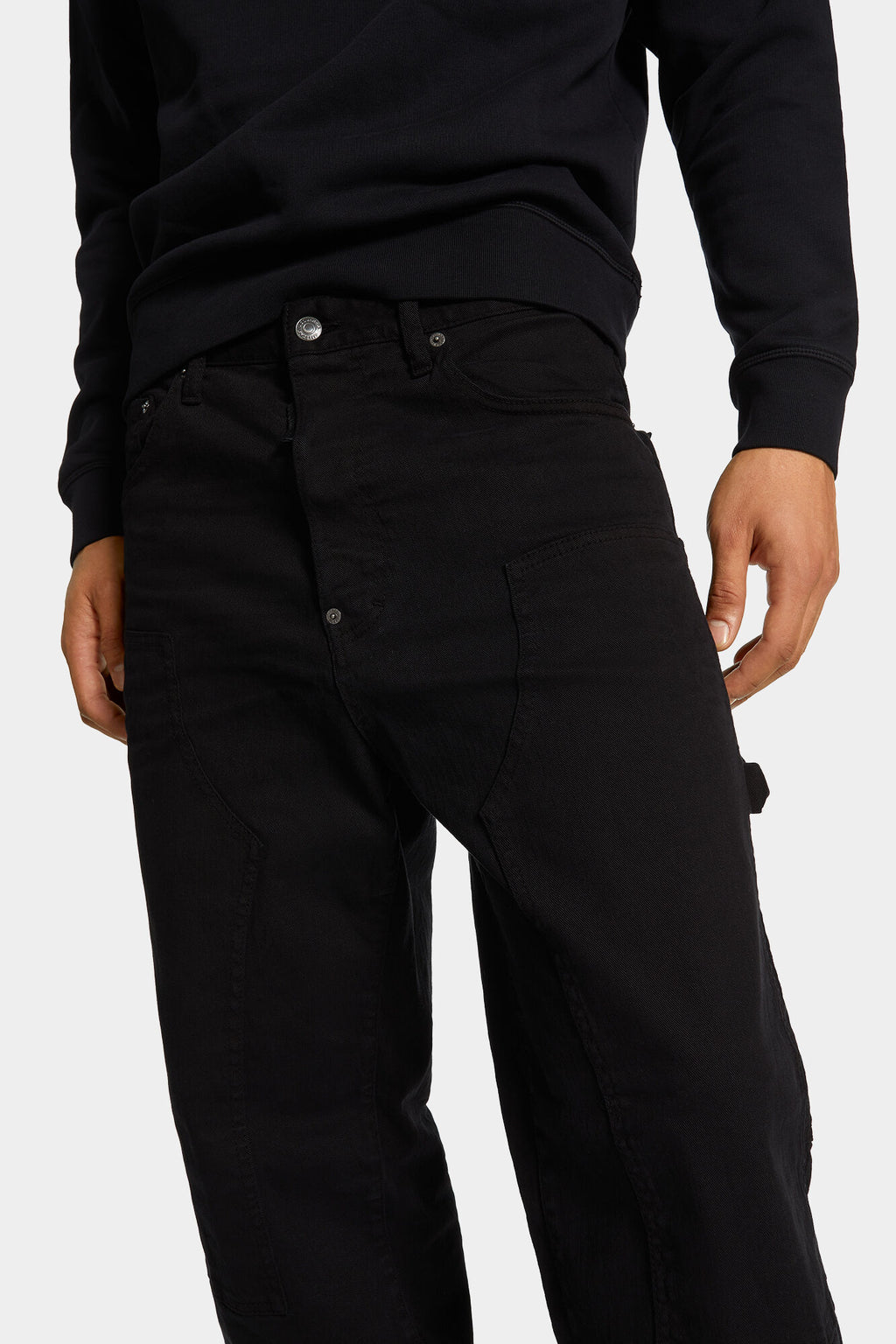 DSQUARED2 BLACK BULL LOOSE CARPENTER JEANS — vista 5
