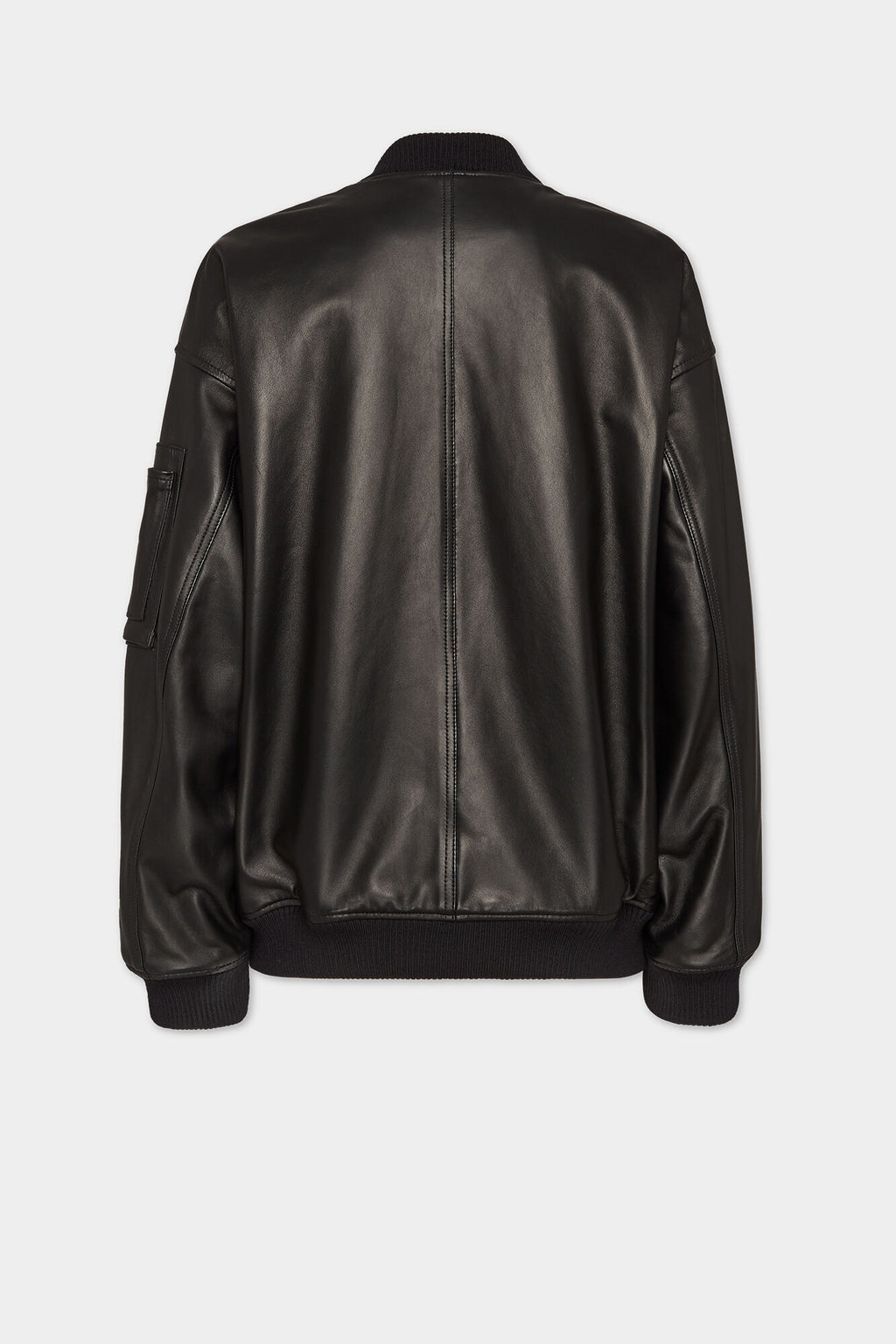 DSQUARED2 LEATHER OVERSIZE CYPRUS BOMBER BLACK — vista 2