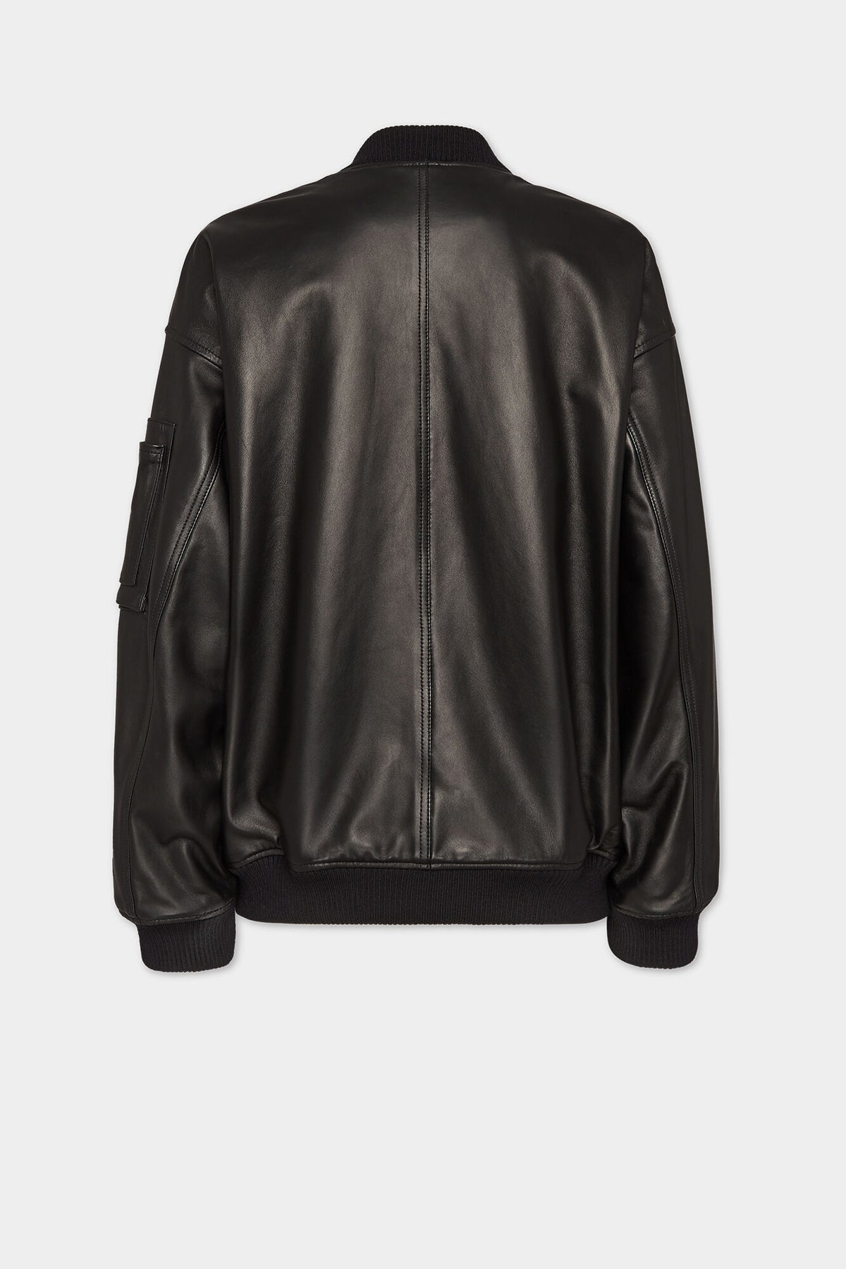 DSQUARED2 LEATHER OVERSIZE CYPRUS BOMBER BLACK — vista 2